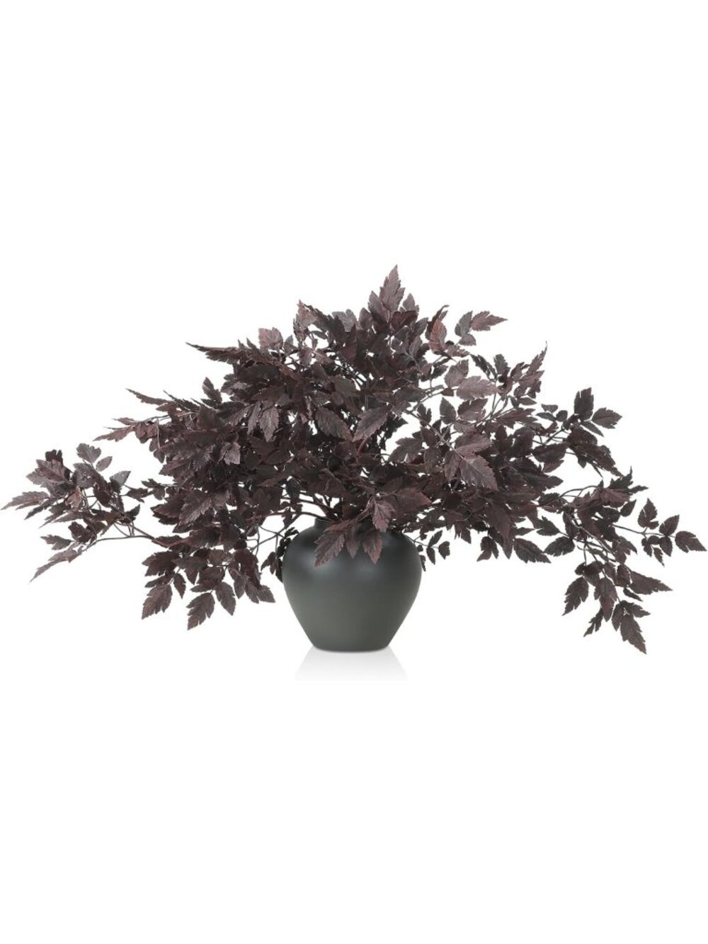 10 Pack 32" Artificial Plum Leaf Spray Stems for Fall Decor, Home Accent